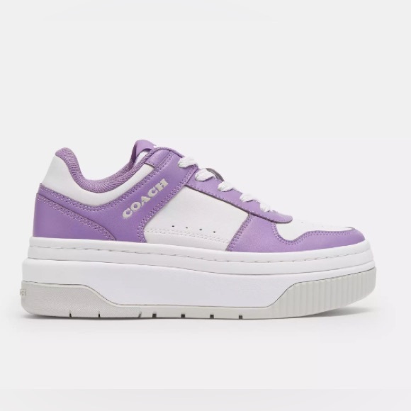 Coach Platform Sneaker Iris White Women 9B # CU155 - Picture 3 of 13